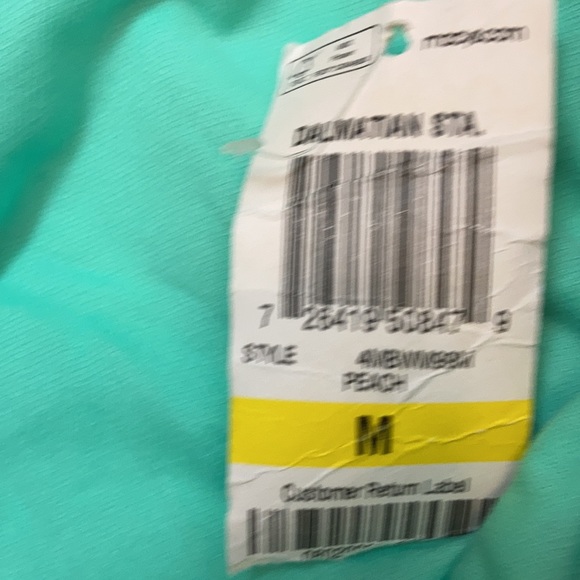 🌞NWT Bar III peachw/leopard print triangle top set A-69 - Picture 7 of 8